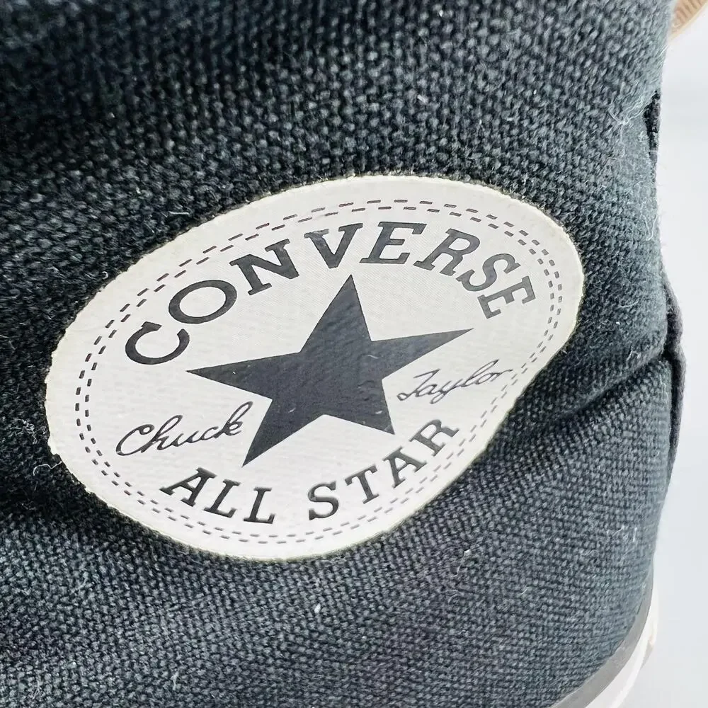 Converse Shoes Womens 6.5 Black Canvas Chuck Taylor All Star 2 High Top Sneakers